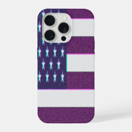 Retro Amerikaanse vlag  iPhone Hoesje (Achterkant)
