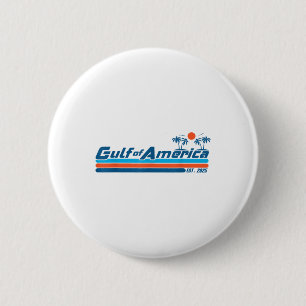 Retro Amerikaanse vlag strand Ronde Button 5,7 Cm