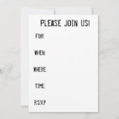 Retro Amerikaanse vlag uitnodiging (Achterkant)