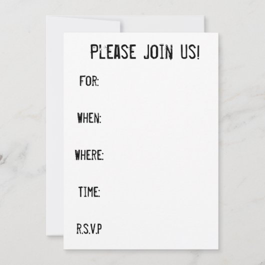 Retro Amerikaanse vlag uitnodiging (Achterkant)