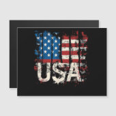 Retro Amerikaanse Vlag Verenigde Staten 4 juli (Voorkant / Achterkant)