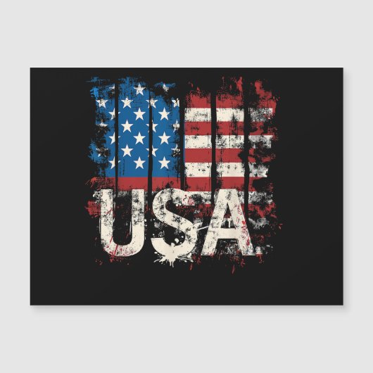 Retro Amerikaanse Vlag Verenigde Staten 4 juli (Voorkant)