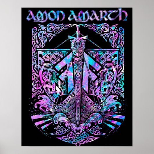 Retro Amon Amarth Fan Art Classic Gift Poster (Voorkant)