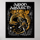 Retro Amon Amarth Music Tribute Design Poster (Voorkant)