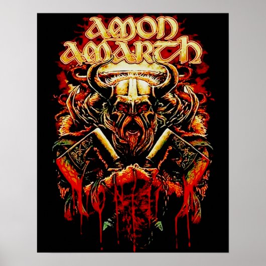 Retro Amon Cool Music Gifts For Fan Poster (Voorkant)