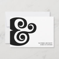 Retro Ampersand Typografie Trouw Save the Date