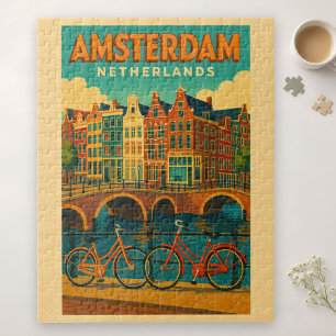 Retro Amsterdam Nederland Legpuzzel