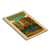 Retro Amsterdam Nederland Notitieboek (Rechterzijde)