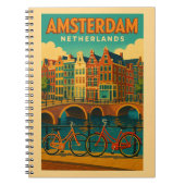 Retro Amsterdam Nederland Notitieboek (Voorkant)