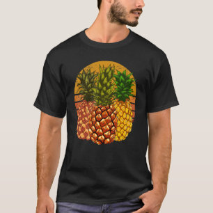 Retro anananas Exotic Fruit Tropical Pinea T-shirt