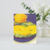 Retro ananas briefkaart (Staand voorkant)