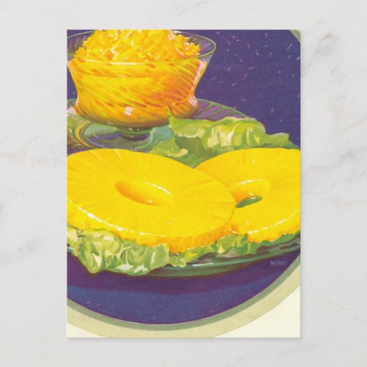 Retro ananas briefkaart (Voorkant)