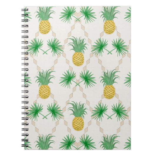 Retro, ananas notitieboek (Voorkant)