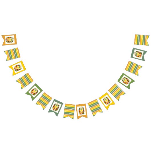 Retro Ananas Pickleball Bruidsdiner Foto Vlaggetjes (Alle)