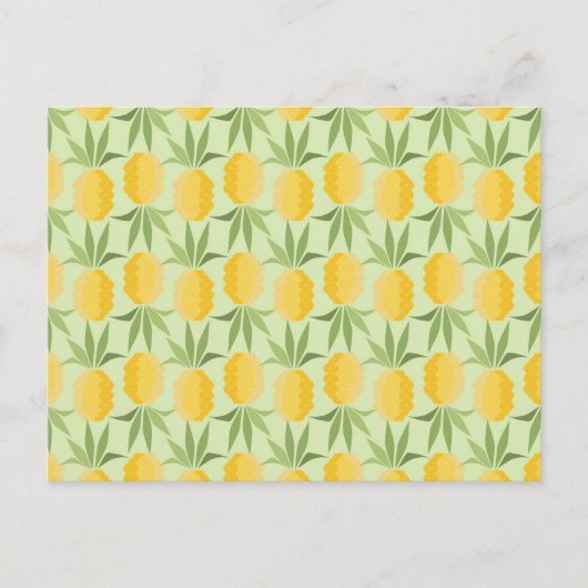 Retro-ananassen Briefkaart (Voorkant)