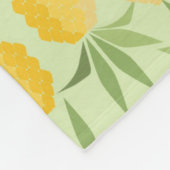 Retro-ananassen Fleece Deken (Hoek)