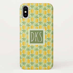Retro-ananassen   Monogram Case-Mate iPhone Case