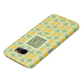 Retro-ananassen | Monogram Case-Mate Samsung Galaxy Hoesje (Onderkant)