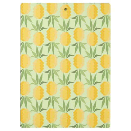 Retro-ananassen | Monogram Klembord (Achterkant)