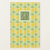 Retro-ananassen | Monogram Planner (Voorkant)