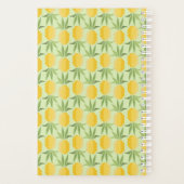 Retro-ananassen | Monogram Planner (Achterkant)