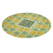 Retro-ananassen | Monogram Snijplank (Hoek)