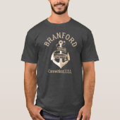 Retro Anchor Branford Connecticut US T-shirt (Voorkant)