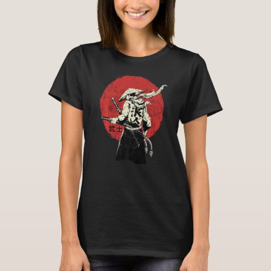 Retro Ancient Japan Samurai Warrior  Tokyo T-shirt (Voorkant)