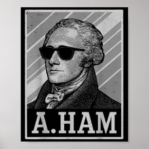 Retro Ander Hamilton T-shirt Grappige Spreuk Manne Poster