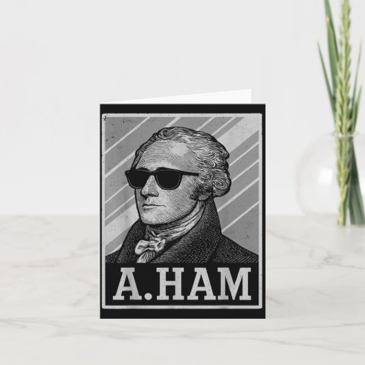 Retro Ander Hamilton Tee Funny Saying Men Women Ki Kaart (Voorkant)