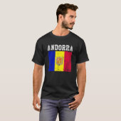 Retro  Andorra Flag Andorra Roots T-shirt (Voorkant volledig)