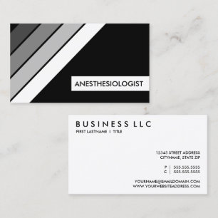 retro ANESTHESIOLOGIST Visitekaartje