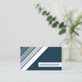 retro ANESTHESIOLOGIST Visitekaartje (Staand voorkant)