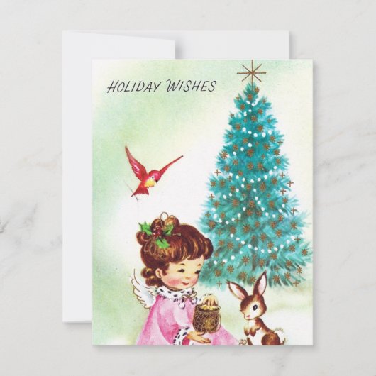 retro Angel kaart toevoegen (Voorkant)