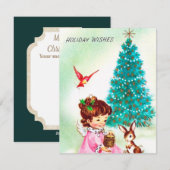 retro Angel kaart toevoegen (Voorkant / Achterkant)