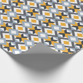 Retro Angles Abstract Geometric Pattern Cadeaupapier (Hoek)