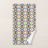 Retro Angles Abstract Geometric Pattern Handdoek (Handdoek)
