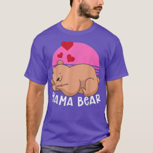 Retro Animal Mama Family Beer Mama Beer Cute Mama T-shirt