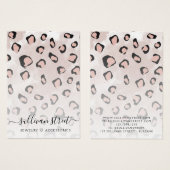 Retro Animal Print Earings Display Kaart (Voorkant /achterkant)