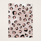 Retro Animal Print Earings Display Kaart (Achterkant)