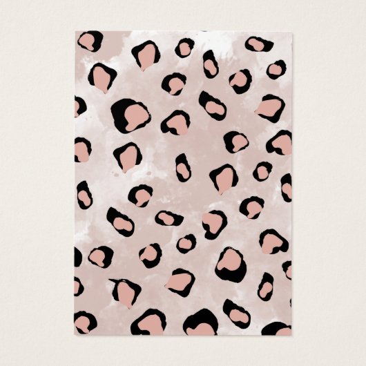 Retro Animal Print Earings Display Kaart (Achterkant)