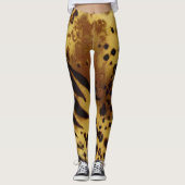 Retro Animal Print Lounge Leggings (Voorkant)