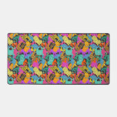 Retro Animal Silhouettes Patroon Bureaumat (Voorkant)