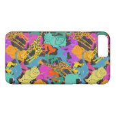 Retro Animal Silhouettes Patroon Case-Mate iPhone Case (Achterkant (Horizontaal))