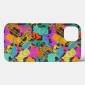 Retro Animal Silhouettes Patroon Case-Mate iPhone Case (Achterkant (horizontaal))