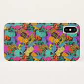 Retro Animal Silhouettes Patroon Case-Mate iPhone Case (Achterkant (horizontaal))