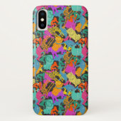 Retro Animal Silhouettes Patroon Case-Mate iPhone Case (Achterkant)