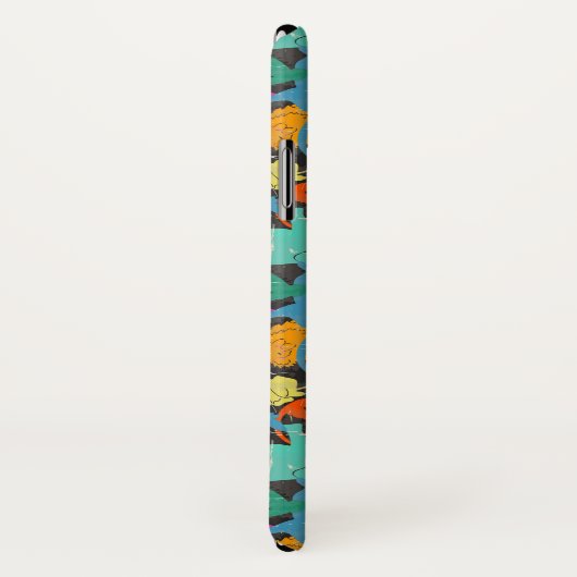 Retro Animal Silhouettes Patroon Case-Mate iPhone Case (Achterkant / rechts)