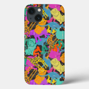 Retro Animal Silhouettes Patroon Case-Mate iPhone Case