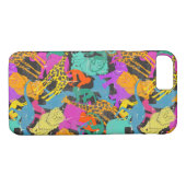 Retro Animal Silhouettes Patroon Case-Mate iPhone Case (Achterkant (Horizontaal))